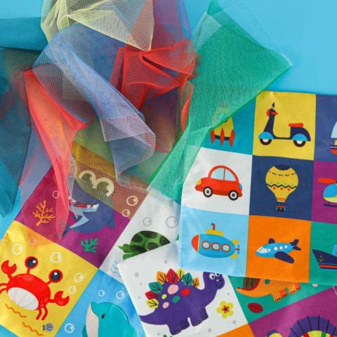 Sorter pudełko z chusteczkami sensoryczne montessori pluszowe cyfry litery Kik Sp. z o. o. Sp. k. Sorter pudełko z chusteczkami sensoryczne montessori pluszowe cyfry litery Kik Sp. z o. o. Sp. k.