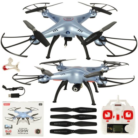 Dron RC Syma X5HW kamera FPV WiFi 2,4GHz niebieski Kik Sp. z o. o. Sp. k. Dron RC Syma X5HW kamera FPV WiFi 2,4GHz niebieski Kik Sp. z o. o. Sp. k.