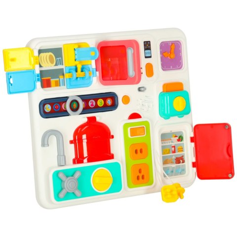 Tablica manipulacyjna sensoryczna montessori kuchnia zegar światło dźwięk Kik Sp. z o. o. Sp. k. Tablica manipulacyjna sensoryczna montessori kuchnia zegar światło dźwięk Kik Sp. z o. o. Sp. k.