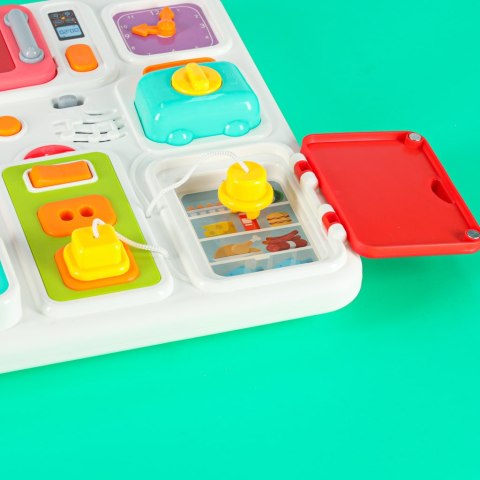 Tablica manipulacyjna sensoryczna montessori kuchnia zegar światło dźwięk Kik Sp. z o. o. Sp. k. Tablica manipulacyjna sensoryczna montessori kuchnia zegar światło dźwięk Kik Sp. z o. o. Sp. k.