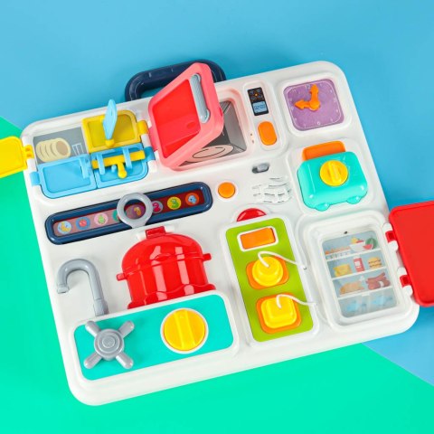 Tablica manipulacyjna sensoryczna montessori kuchnia zegar światło dźwięk Kik Sp. z o. o. Sp. k. Tablica manipulacyjna sensoryczna montessori kuchnia zegar światło dźwięk Kik Sp. z o. o. Sp. k.