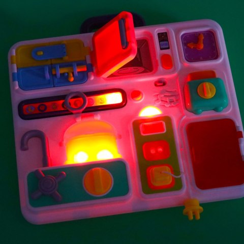 Tablica manipulacyjna sensoryczna montessori kuchnia zegar światło dźwięk Kik Sp. z o. o. Sp. k. Tablica manipulacyjna sensoryczna montessori kuchnia zegar światło dźwięk Kik Sp. z o. o. Sp. k.