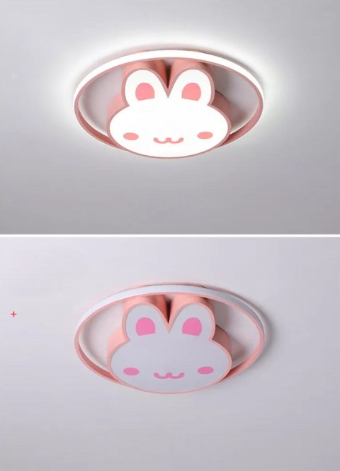 Lampa LED sufitowa plafon do pokoju dziecięcego ściemniana LUMELA + pilot króliczek Kik Sp. z o. o. Sp. k. Lampa LED sufitowa plafon do pokoju dziecięcego ściemniana LUMELA + pilot króliczek Kik Sp. z o. o. Sp. k.
