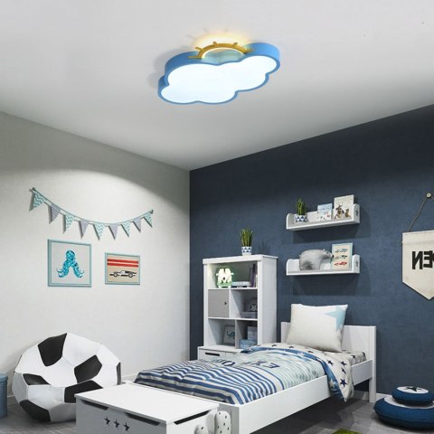 Lampa LED sufitowa plafon do pokoju dziecięcego ściemniana LUMELA + pilot chmurka niebieska Kik Sp. z o. o. Sp. k. Lampa LED sufitowa plafon do pokoju dziecięcego ściemniana LUMELA + pilot chmurka niebieska Kik Sp. z o. o. Sp. k.