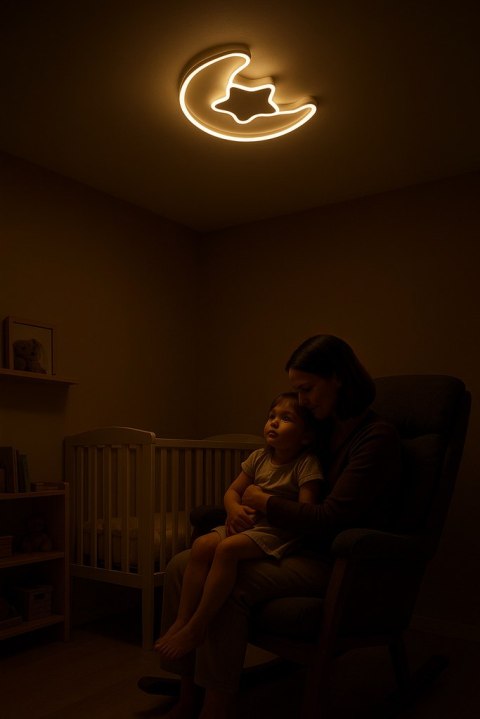 Lampa LED sufitowa plafon do pokoju dziecięcego ściemniana LUMELA + pilot księżyc biała Kik Sp. z o. o. Sp. k. Lampa LED sufitowa plafon do pokoju dziecięcego ściemniana LUMELA + pilot księżyc biała Kik Sp. z o. o. Sp. k.
