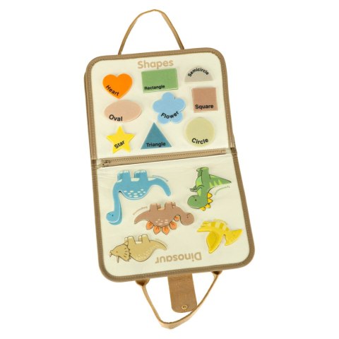 Tablica manipulacyjna sensoryczna montessori walizka dinozaury Kik Sp. z o. o. Sp. k. Tablica manipulacyjna sensoryczna montessori walizka dinozaury Kik Sp. z o. o. Sp. k.