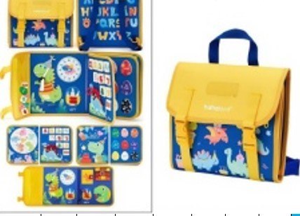 Tablica manipulacyjna sensoryczna montessori walizka plecak niebieska Kik Sp. z o. o. Sp. k. Tablica manipulacyjna sensoryczna montessori walizka plecak niebieska Kik Sp. z o. o. Sp. k.
