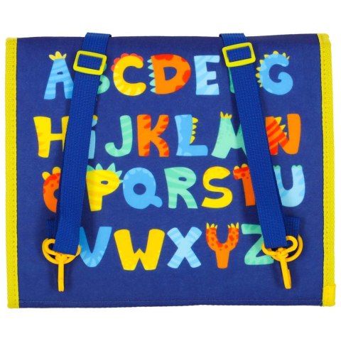 Tablica manipulacyjna sensoryczna montessori walizka plecak niebieska Kik Sp. z o. o. Sp. k. Tablica manipulacyjna sensoryczna montessori walizka plecak niebieska Kik Sp. z o. o. Sp. k.