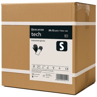 Rękawice Robocze MERCATOR Tech Black+Black PU - 240 Par (7 - S)