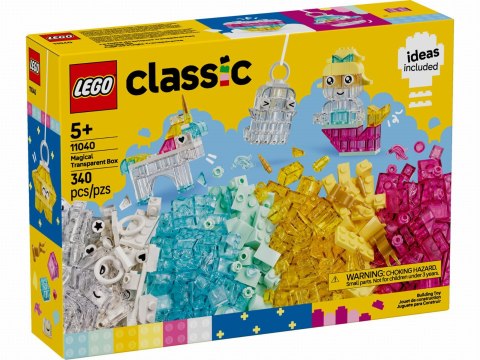 11040 - LEGO Classic - Magiczny zestaw z przezroczystymi klockami