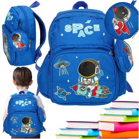 Plecak dla przedszkolaka szkolny dziecięcy astronauta 30x14x23cm Kik Sp. z o. o. Sp. k. Plecak dla przedszkolaka szkolny dziecięcy astronauta 30x14x23cm Kik Sp. z o. o. Sp. k.