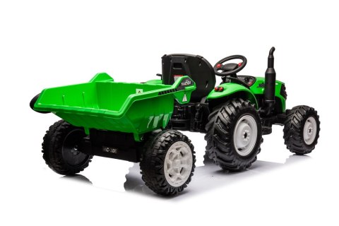 Traktor Na Akumulator HC-306 Z Przyczepą Jasno Zielony 24V Traktor Na Akumulator HC-306 Z Przyczepą Jasno Zielony 24V