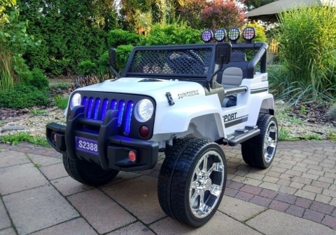 Auto na Akumulator S2388 Jeep Biały 4x45W Auto na Akumulator S2388 Jeep Biały 4x45W