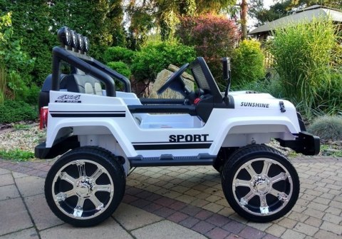 Auto na Akumulator S2388 Jeep Biały 4x45W Auto na Akumulator S2388 Jeep Biały 4x45W