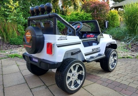 Auto na Akumulator S2388 Jeep Biały 4x45W Auto na Akumulator S2388 Jeep Biały 4x45W