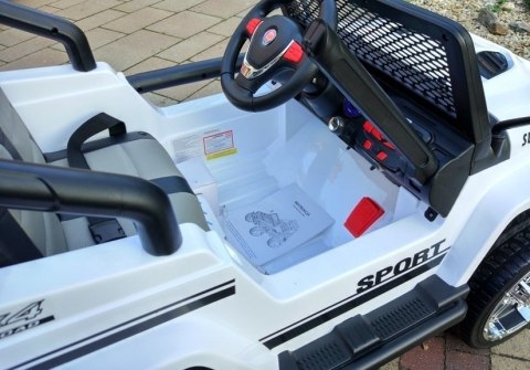 Auto na Akumulator S2388 Jeep Biały 4x45W Auto na Akumulator S2388 Jeep Biały 4x45W