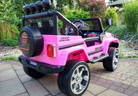 Auto na Akumulator S2388 Jeep Różowy 4x45W Auto na Akumulator S2388 Jeep Różowy 4x45W