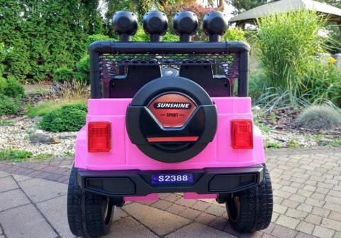 Auto na Akumulator S2388 Jeep Różowy 4x45W Auto na Akumulator S2388 Jeep Różowy 4x45W
