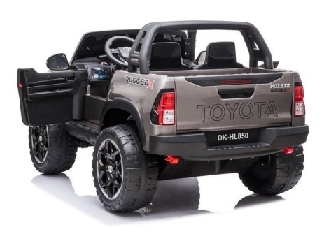 Auto na Akumulator Toyota Hilux Srebrny Lakierowany Auto na Akumulator Toyota Hilux Srebrny Lakierowany