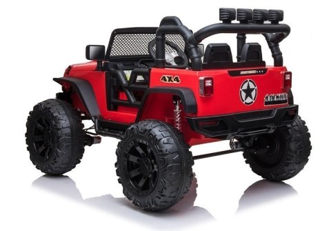 Auto na akumulator Jeep JC666 Czerwony Auto na akumulator Jeep JC666 Czerwony