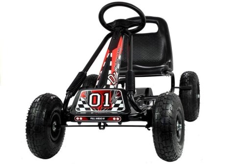 Gokart Czarny A-15 Pompowane Koła Gokart Czarny A-15 Pompowane Koła