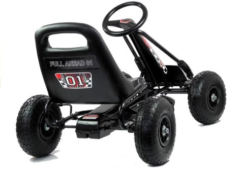 Gokart Czarny A-15 Pompowane Koła Gokart Czarny A-15 Pompowane Koła