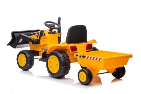 Traktor Na Akumulator Z Przyczepą S617 Żółty Traktor Na Akumulator Z Przyczepą S617 Żółty