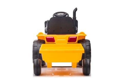Traktor Na Akumulator Z Przyczepą S617 Żółty Traktor Na Akumulator Z Przyczepą S617 Żółty