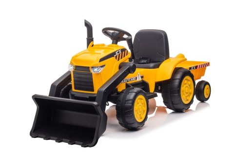 Traktor Na Akumulator Z Przyczepą S617 Żółty Traktor Na Akumulator Z Przyczepą S617 Żółty
