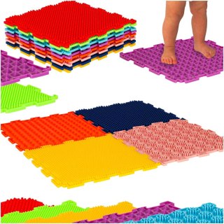 Mata sensoryczne puzzle montessori do masażu stóp 8 elementów Kik Sp. z o. o. Sp. k.