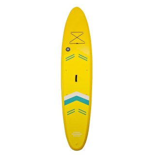 Deska SUP pompowana do pływania z siedzeniem akcesoriami wiosło zestaw żółta 350 cm Kik Sp. z o. o. Sp. k.