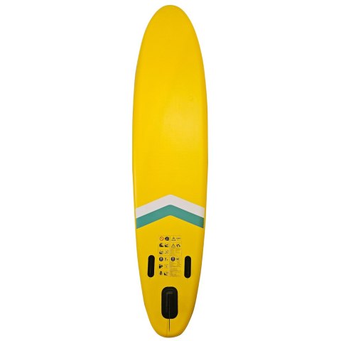 Deska SUP pompowana do pływania z siedzeniem akcesoriami wiosło zestaw żółta 350 cm Kik Sp. z o. o. Sp. k. Deska SUP pompowana do pływania z siedzeniem akcesoriami wiosło zestaw żółta 350 cm Kik Sp. z o. o. Sp. k.