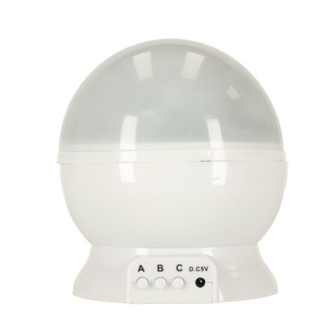 Lampka nocna projektor gwiazd 2w1 USB biała Kik Sp. z o. o. Sp. k. Lampka nocna projektor gwiazd 2w1 USB biała Kik Sp. z o. o. Sp. k.