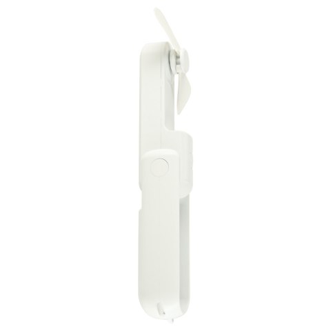 Wiatrak biurkowy wentylator mini ręczny składany wiatraczek przenośny USB biały Kik Sp. z o. o. Sp. k. Wiatrak biurkowy wentylator mini ręczny składany wiatraczek przenośny USB biały Kik Sp. z o. o. Sp. k.