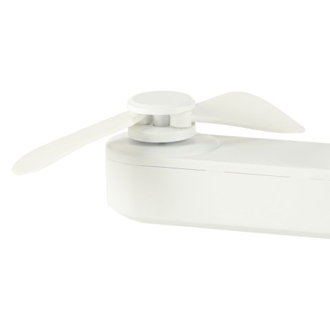 Wiatrak biurkowy wentylator mini ręczny składany wiatraczek przenośny USB biały Kik Sp. z o. o. Sp. k. Wiatrak biurkowy wentylator mini ręczny składany wiatraczek przenośny USB biały Kik Sp. z o. o. Sp. k.