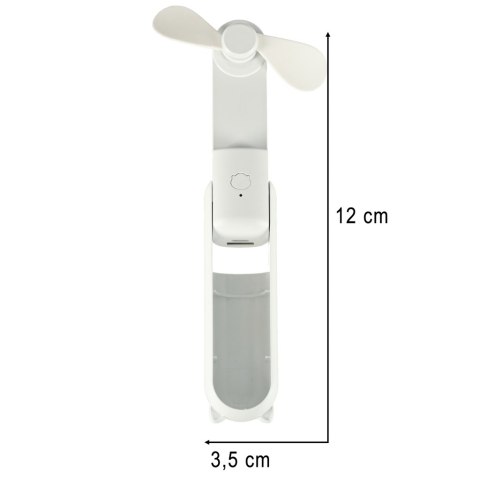 Wiatrak biurkowy wentylator mini ręczny składany wiatraczek przenośny USB biały Kik Sp. z o. o. Sp. k. Wiatrak biurkowy wentylator mini ręczny składany wiatraczek przenośny USB biały Kik Sp. z o. o. Sp. k.