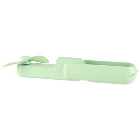 Wiatrak biurkowy wentylator mini ręczny składany wiatraczek przenośny USB zielony Kik Sp. z o. o. Sp. k. Wiatrak biurkowy wentylator mini ręczny składany wiatraczek przenośny USB zielony Kik Sp. z o. o. Sp. k.