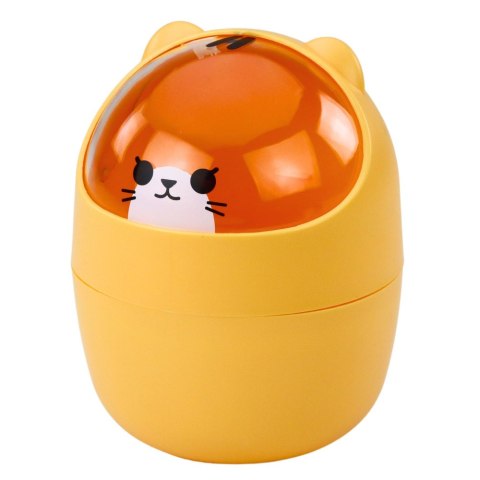 Mini Kosz Miś Na Biurko Stolik Pomarańczowy 1L 16cm Mini Kosz Miś Na Biurko Stolik Pomarańczowy 1L 16cm