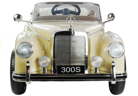 Mercedes 300S dla dzieci – Beżowy Samochód na Akumulator | Retro Auto z Licencją