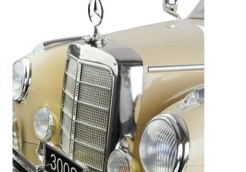 Mercedes 300S dla dzieci – Beżowy Samochód na Akumulator | Retro Auto z Licencją