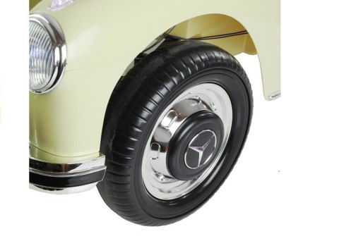 Mercedes 300S dla dzieci – Beżowy Samochód na Akumulator | Retro Auto z Licencją