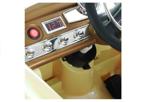 Mercedes 300S dla dzieci – Beżowy Samochód na Akumulator | Retro Auto z Licencją