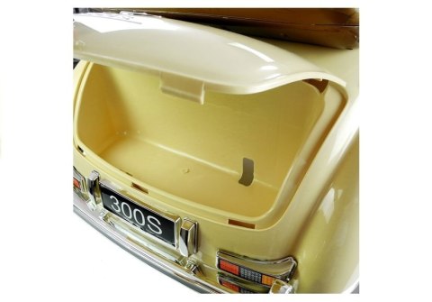 Mercedes 300S dla dzieci – Beżowy Samochód na Akumulator | Retro Auto z Licencją