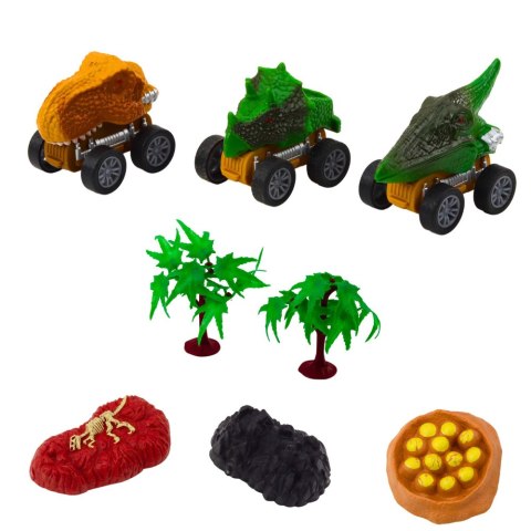 Ciężarówka Dinozaur Triceratops Autka Dinozaury Wyrzutnia Brązowy Ciężarówka Dinozaur Triceratops Autka Dinozaury Wyrzutnia Brązowy