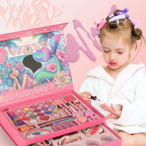 Kuferek zestaw kosmetyków do makijażu i paznokci makeup kosmetyki cienie lakiery szuflady syrenka Kik Sp. z o. o. Sp. k. Kuferek zestaw kosmetyków do makijażu i paznokci makeup kosmetyki cienie lakiery szuflady syrenka Kik Sp. z o. o. Sp. k.