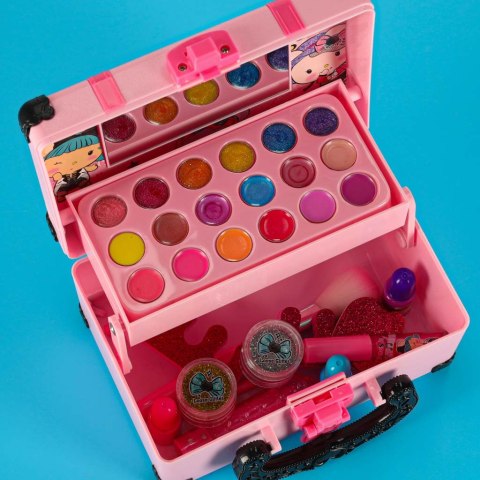 Kuferek zestaw kosmetyków do makijażu i paznokci makeup kosmetyki cienie lakiery walizka Kik Sp. z o. o. Sp. k. Kuferek zestaw kosmetyków do makijażu i paznokci makeup kosmetyki cienie lakiery walizka Kik Sp. z o. o. Sp. k.