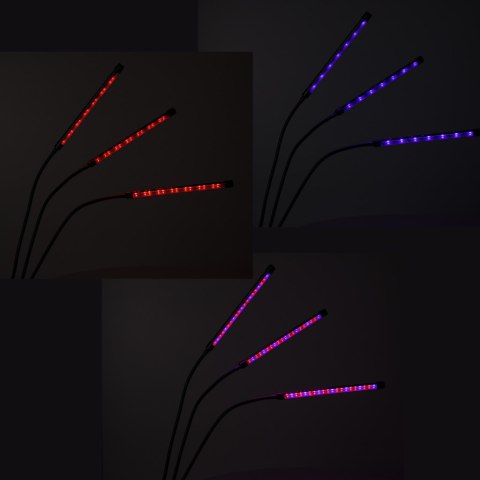 Lampa do roślin LED uprawy wzrostu panel 3 żarówki Kik Sp. z o. o. Sp. k. Lampa do roślin LED uprawy wzrostu panel 3 żarówki Kik Sp. z o. o. Sp. k.