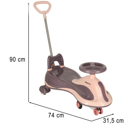 Jeździk grawitacyjny LED Swing FIX S2 skuter z rączką fioletowy max 100kg Kik Sp. z o. o. Sp. k. Jeździk grawitacyjny LED Swing FIX S2 skuter z rączką fioletowy max 100kg Kik Sp. z o. o. Sp. k.