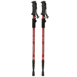 Kijki kije trekkingowe do nordic walking składane 2 sztuki czerwone Kik Sp. z o. o. Sp. k.