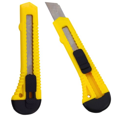 Nóż Segmentowy Do Tektury Papieru Żółty 20mm Nóż Segmentowy Do Tektury Papieru Żółty 20mm